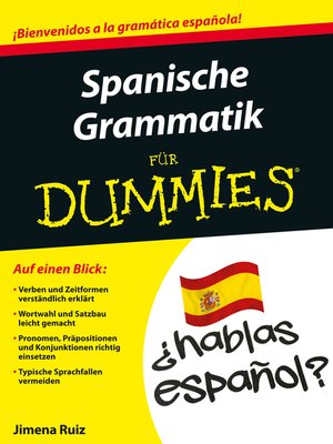 cover image of Spanische Grammatik f&uuml;r Dummies